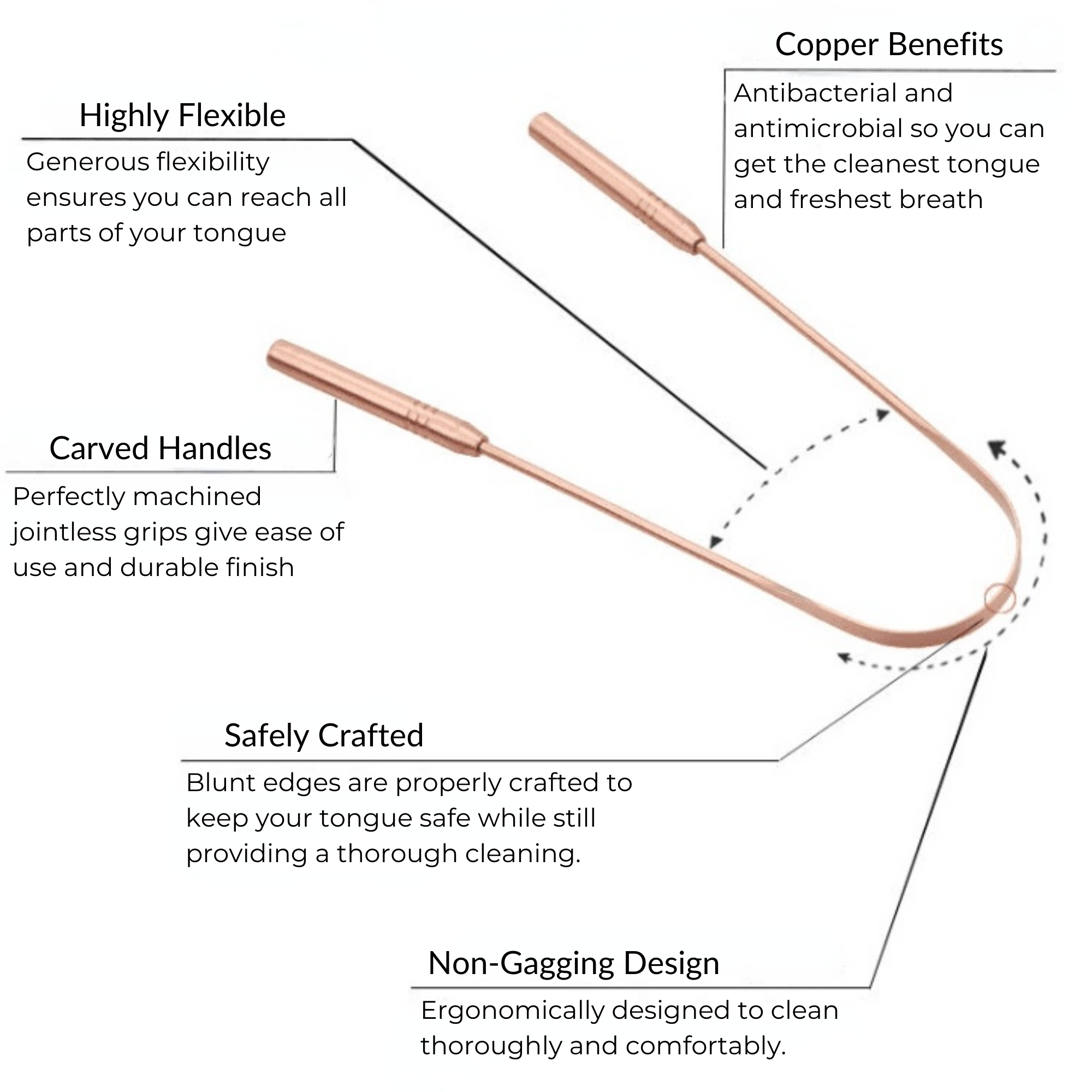 Copper Tongue Scraper